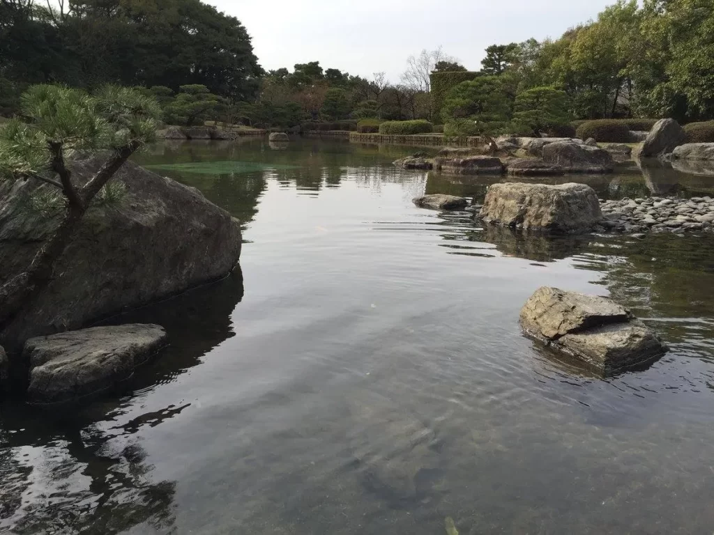 Настоящий японский сад, с садом камней / A rsl Japanese garden.