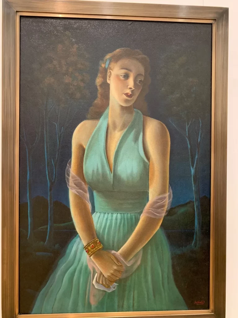 Cecil Ffrench Salked (1904-1969) Portrait of Miss Ffrench Mullen, кузина художника. 