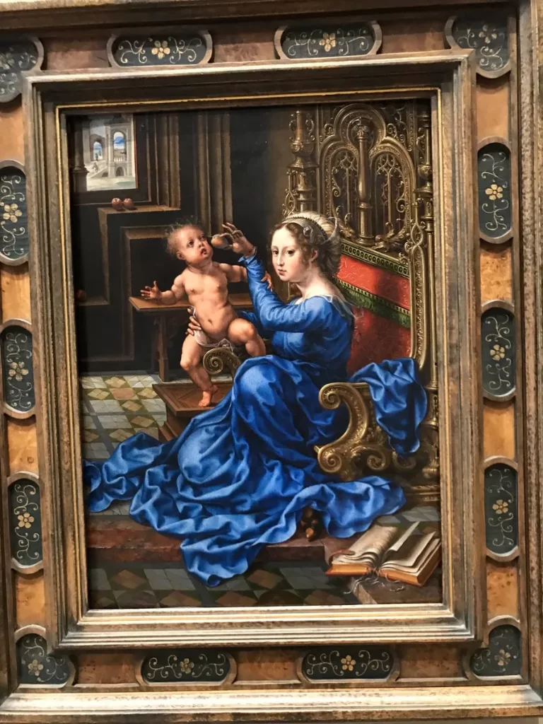 И вот, чем не экспрессионист? Jan Gossaert, 1478-1532, Madonna and Child, 1532.