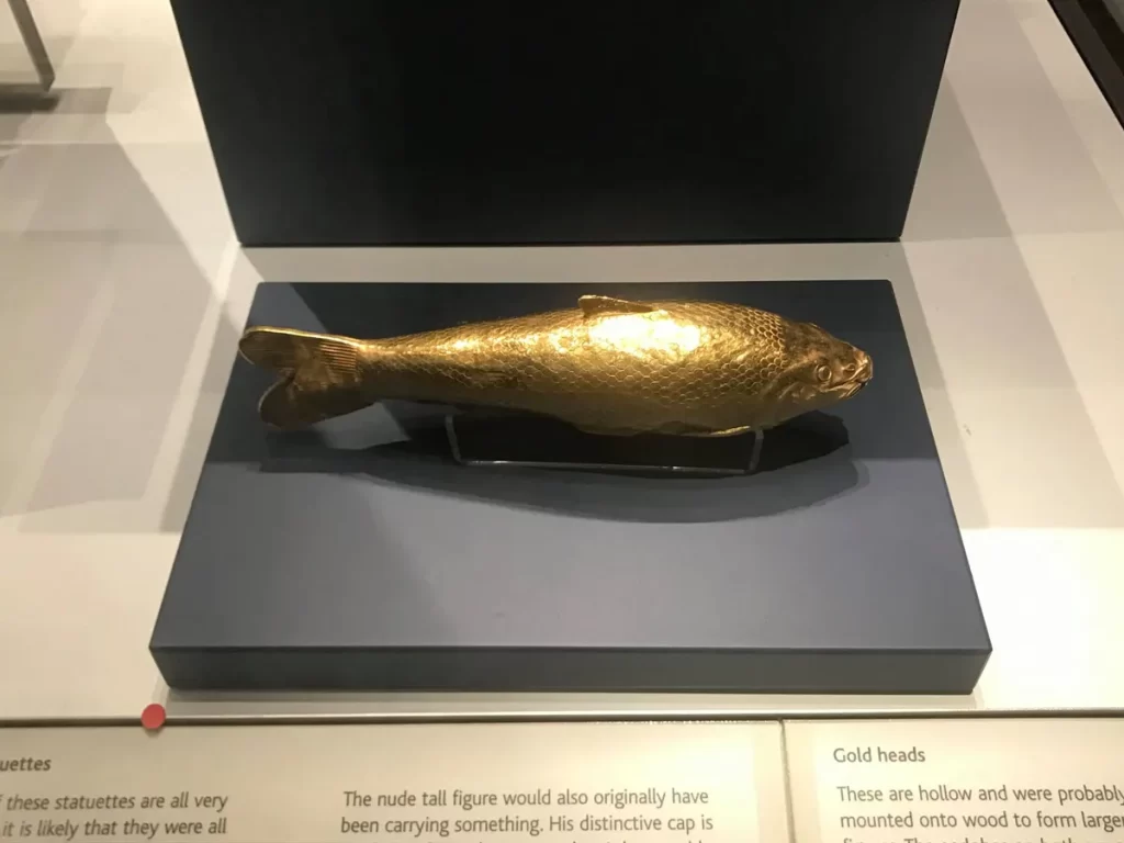 Oxus treasure, Persia, gold vessel in the form of a fish.